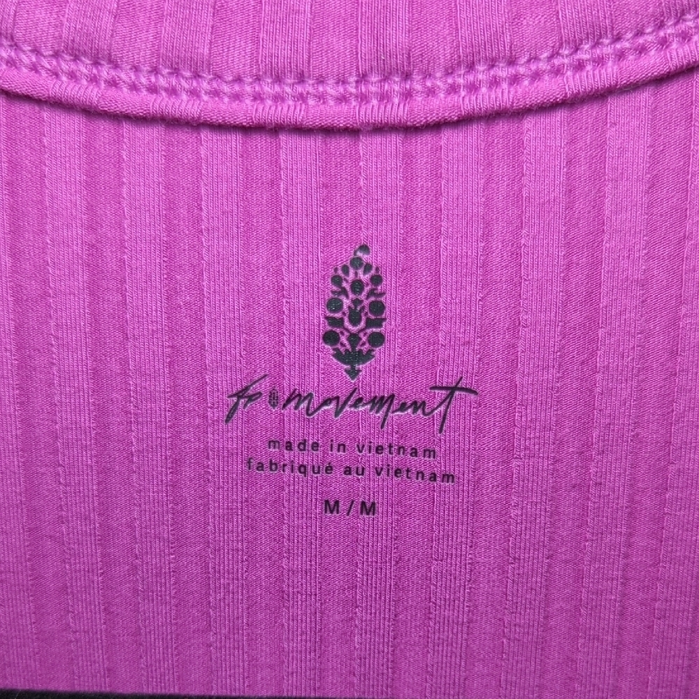 FP Movement by Free People Ribbed Racerback Tank in Magenta - Picture 2 of 5